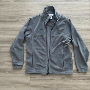 Columbia Fleece Jacket - Size 14/16 youth (medium) in grey